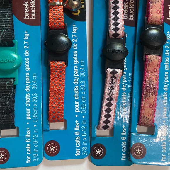 8 brand new cat collars all sold together brand new - Picture 6 of 7